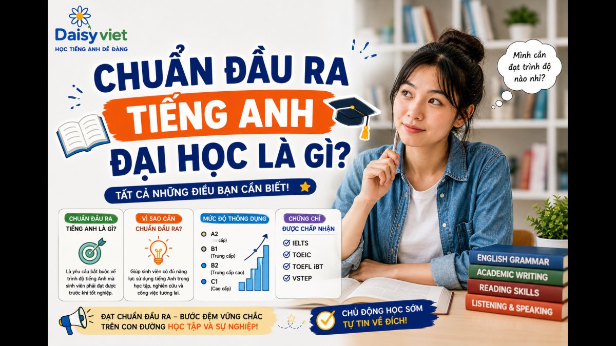 Chuẩn đầu ra tiếng Anh đại học là gì? Lộ trình đạt B1
