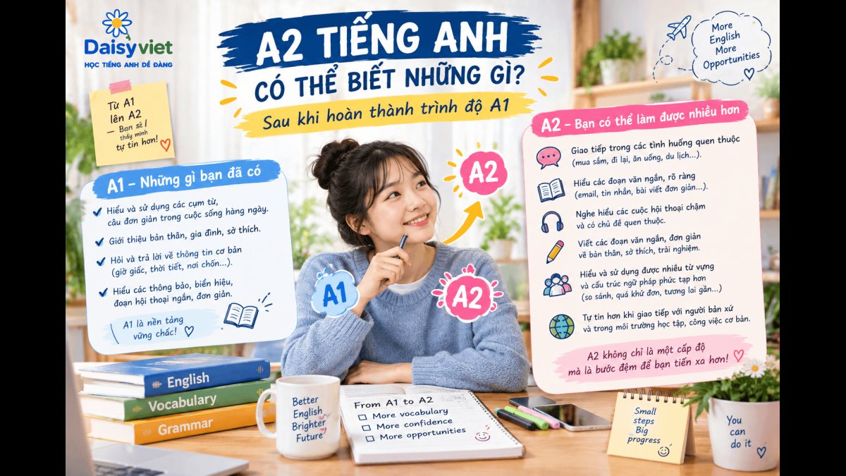 A2 English: Cần Biết Gì Sau Khi Hoàn Thành Trình Độ A1?