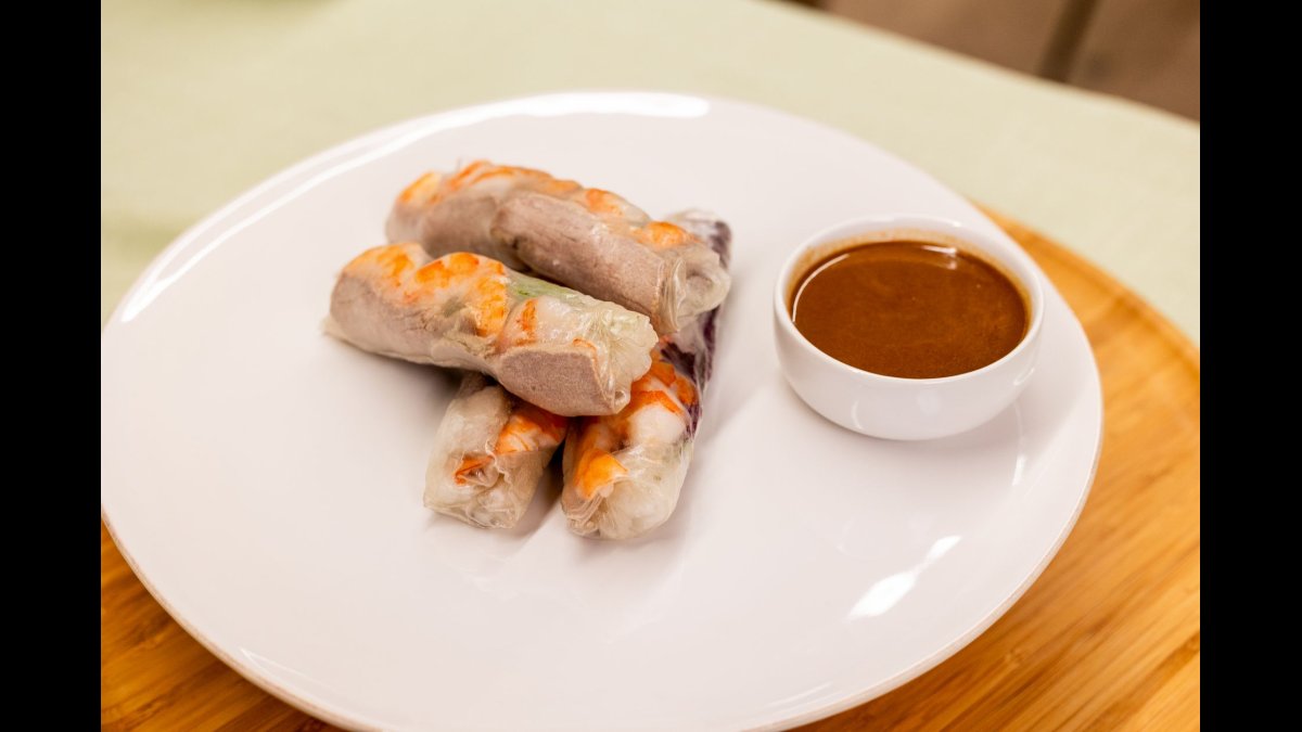 Making Spring Rolls with My Mom